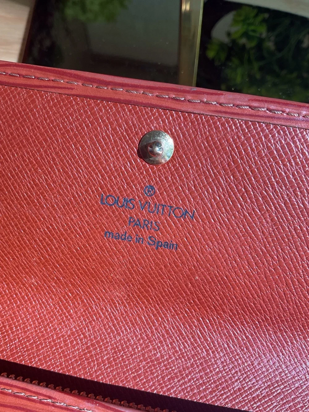 ✅LV BUNDLE DEAL Leather BAG in Burnt Orange with Matching Wallet AUTHENTIC